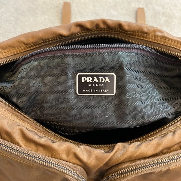 Prada Brown Nylon Vela Sport Messenger Bag - Picture 12 of 16